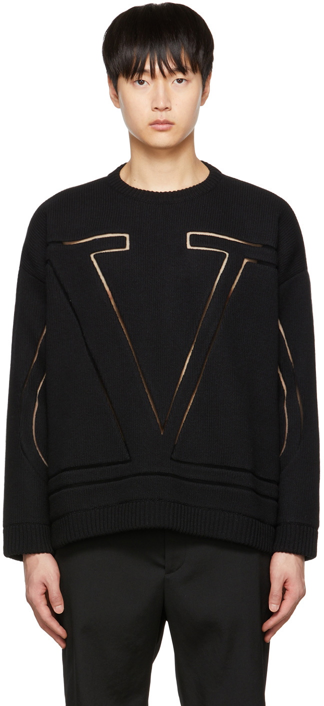 Valentino Black Cut-Out Sweater Valentino