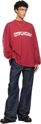 Fear of God ESSENTIALS Red Holiday 90s Long Sleeve T-shirt