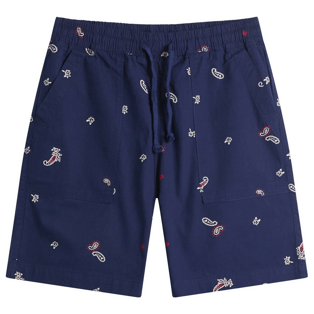 Service Works Men's Paisley Chef Shorts in Royal