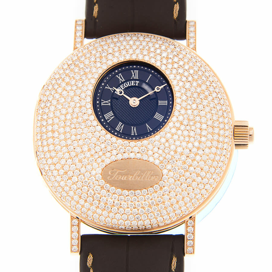 Breguet Classique Hand Wind Diamond Gold Dial Mens Watch 1808BR/92/9W6/DD00