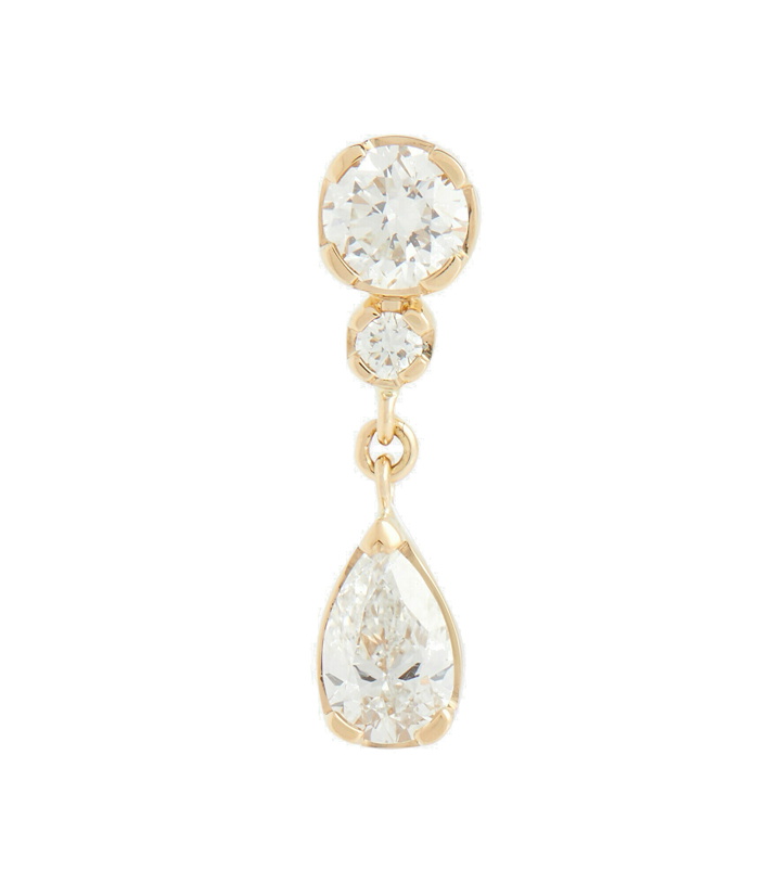 Photo: Sophie Bille Brahe - Goutte 18kt gold single earring with diamonds