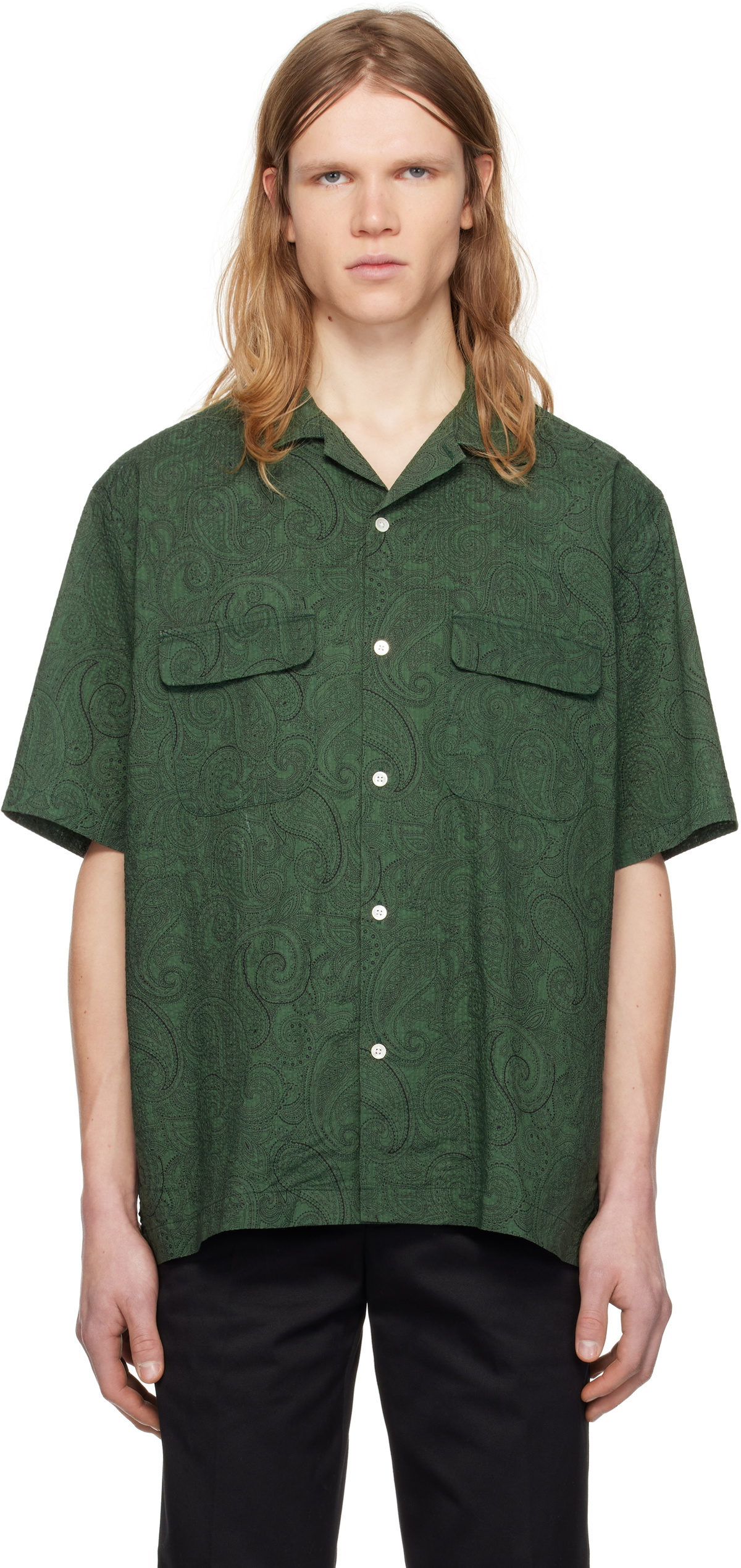 Pilgrim Surf + Supply Off-White Claude Short Sleeve Shirt Pilgrim