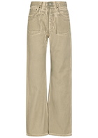 Acne Studios Two-toned Wide-leg Jeans Sage