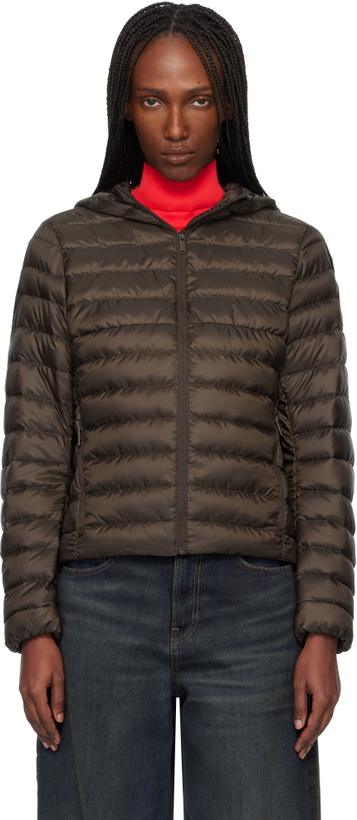 Photo: Canada Goose Brown Aethera Hoodie Down Jacket