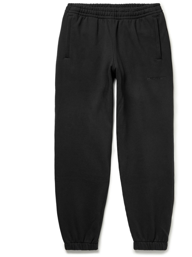 Photo: ADIDAS CONSORTIUM - Pharrell Williams Basics Tapered Loopback Cotton-Jersey Sweatpants - Black
