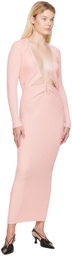 WYNN HAMLYN Pink Linda Maxi Dress