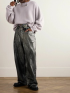 Acne Studios - Fester Garment-Dyed Cotton-Jersey Sweatshirt - Gray