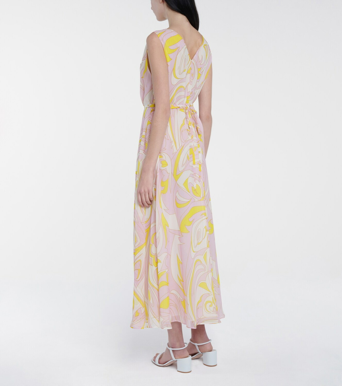 PUCCI Printed silk crepe de chine midi dress