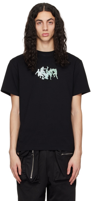 Photo: JW Anderson Black Placed Print T-Shirt