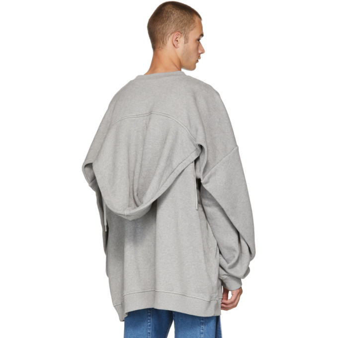Y/Project Grey Paneled Hoodie Y/Project