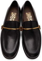 Salvatore Ferragamo Black Calfskin Loafers