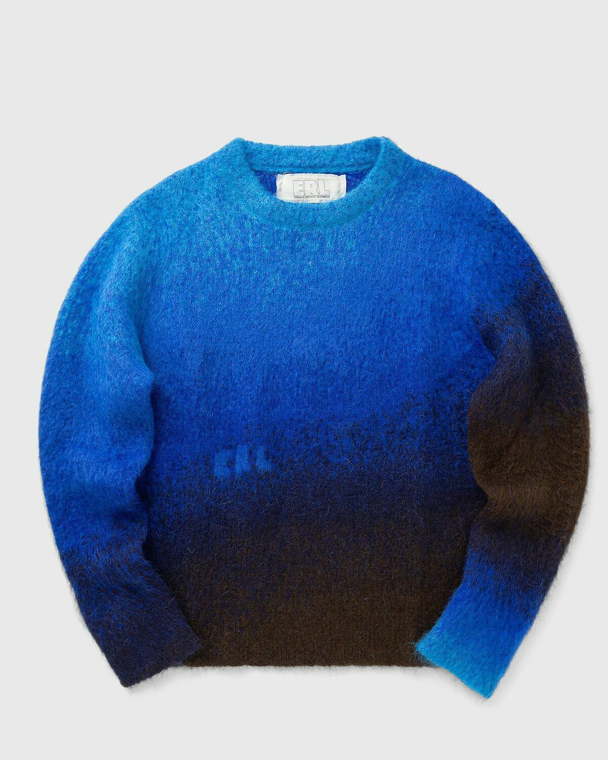 スウェット・トレーナー ERL Gradient Knit Sweater Blue ERL GRADIENT SWEATER KNIT Blue Mens Pullover ERL