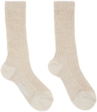 Jacquemus Beige Le Raphia 'Les Chaussettes Duna' Socks