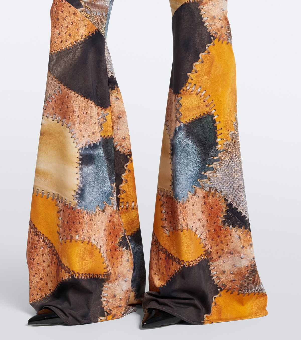 Roberto Cavalli Trompe l’œil flared pants
