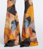 Roberto Cavalli Trompe l’œil flared pants