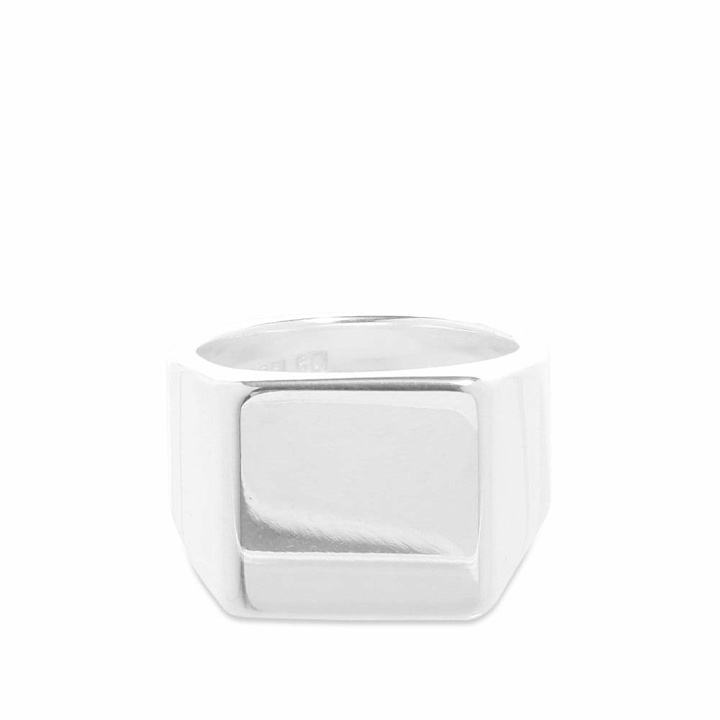 Photo: All Blues Men's Platform Ring in Silver