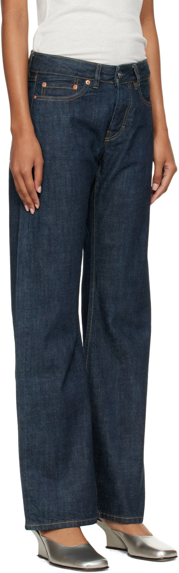 OUR LEGACY Blue Rover Cut Jeans