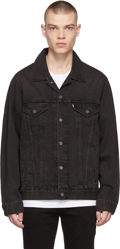 Photo: Levi's Black Vintage Fit Trucker Denim Jacket