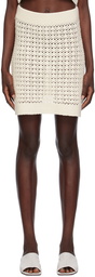 LESET Off-White Lucy Miniskirt