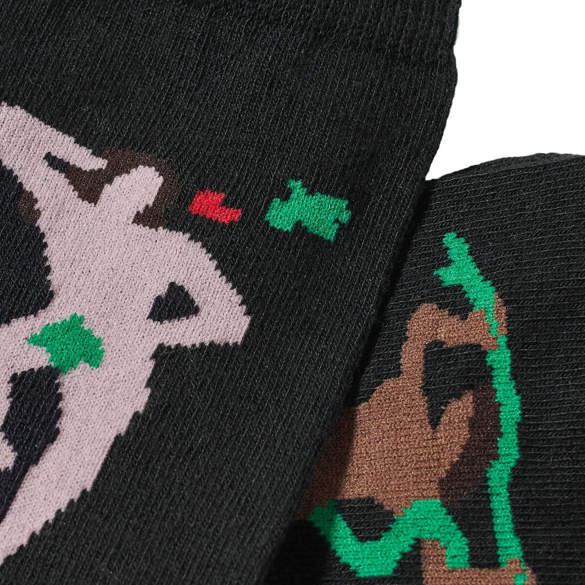Carne Bollente Women's Milk Snake Socks in Black