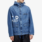 C.P. Company Men's Blu Goggle Jacket in Stone Bleach