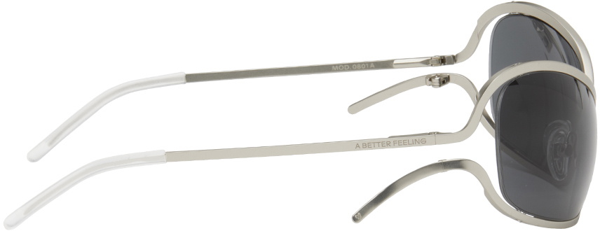A BETTER FEELING Silver Numa Sunglasses