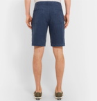 Aspesi - Slim-Fit Garment-Dyed Linen Drawstring Shorts - Navy