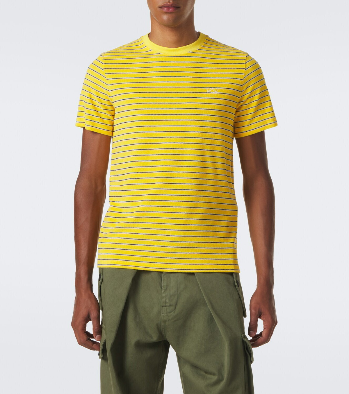 Loewe Striped cotton-blend terry T-shirt