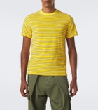 Loewe Striped cotton-blend terry T-shirt
