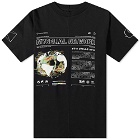 Space Available Men's Upcycled Mecelial Network T-Shirt in Black