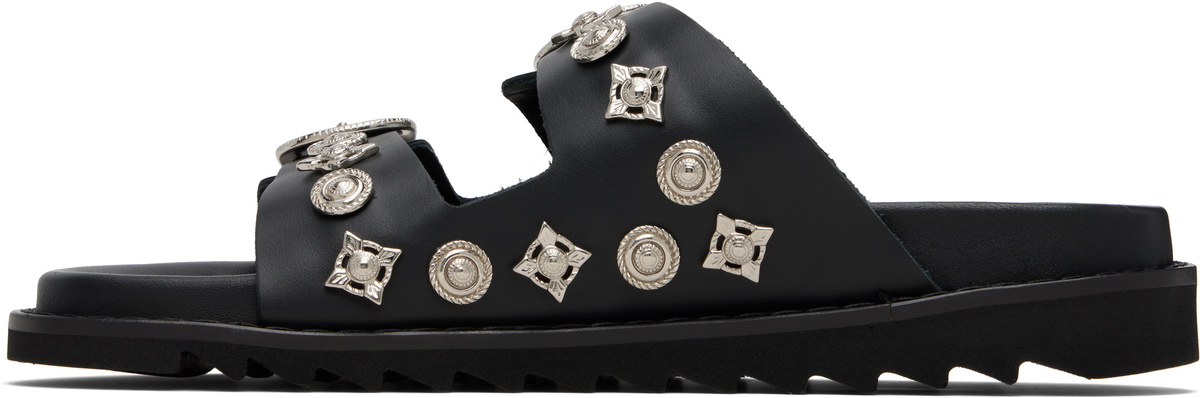 Toga Virilis Black Buckle Sandals