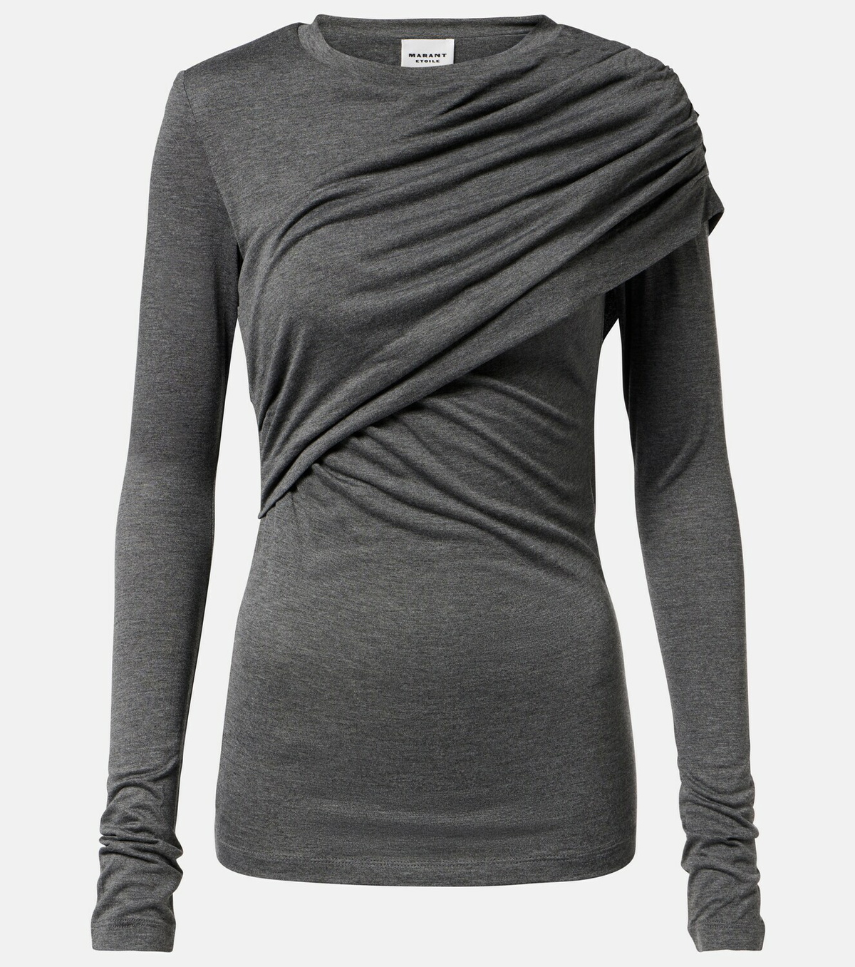 Marant Etoile Dressi draped jersey top
