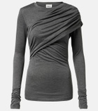 Marant Etoile Dressi draped jersey top