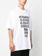 VETEMENTS - Translation Print Cotton T-shirt