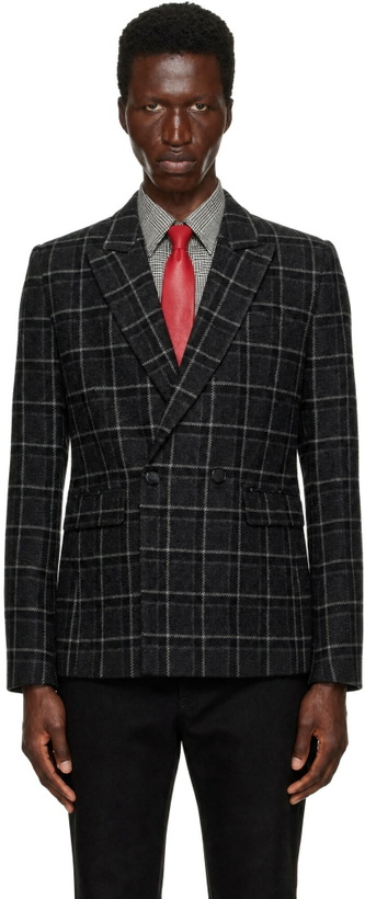 Photo: Ernest W. Baker Gray Double Breasted Blazer