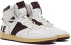 Rhude White & Brown Rhecess Hi Sneakers