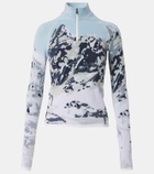Perfect Moment Jacquard half-zip ski top