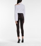 Rta - Madrid metallic mid-rise skinny jeans