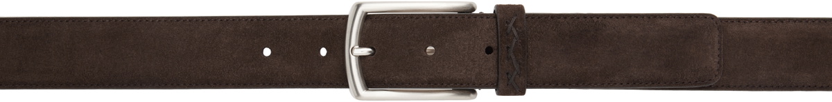 ZEGNA Brown Suede Belt