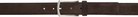 ZEGNA Brown Suede Belt