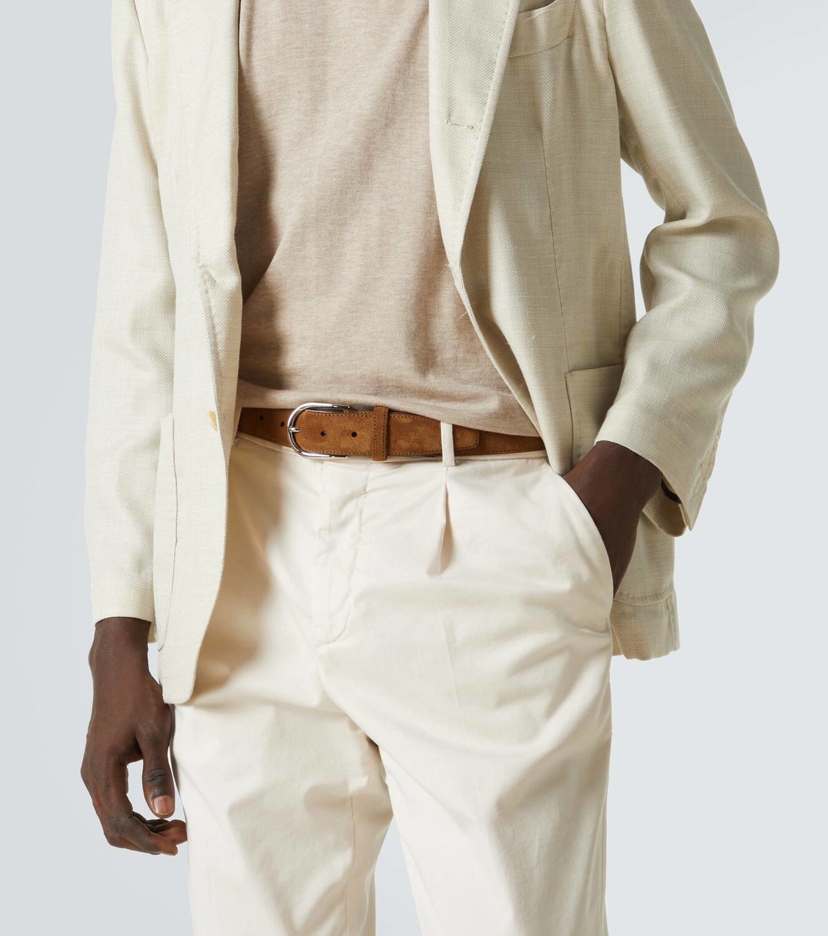 Brioni Suede belt