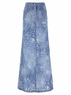 Ermanno Scervino Maxi Devorè Skirt