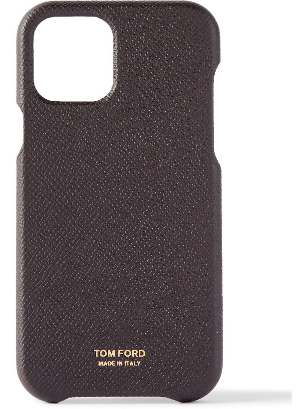 Photo: TOM FORD - Full-Grain Leather iPhone 12 Pro Case