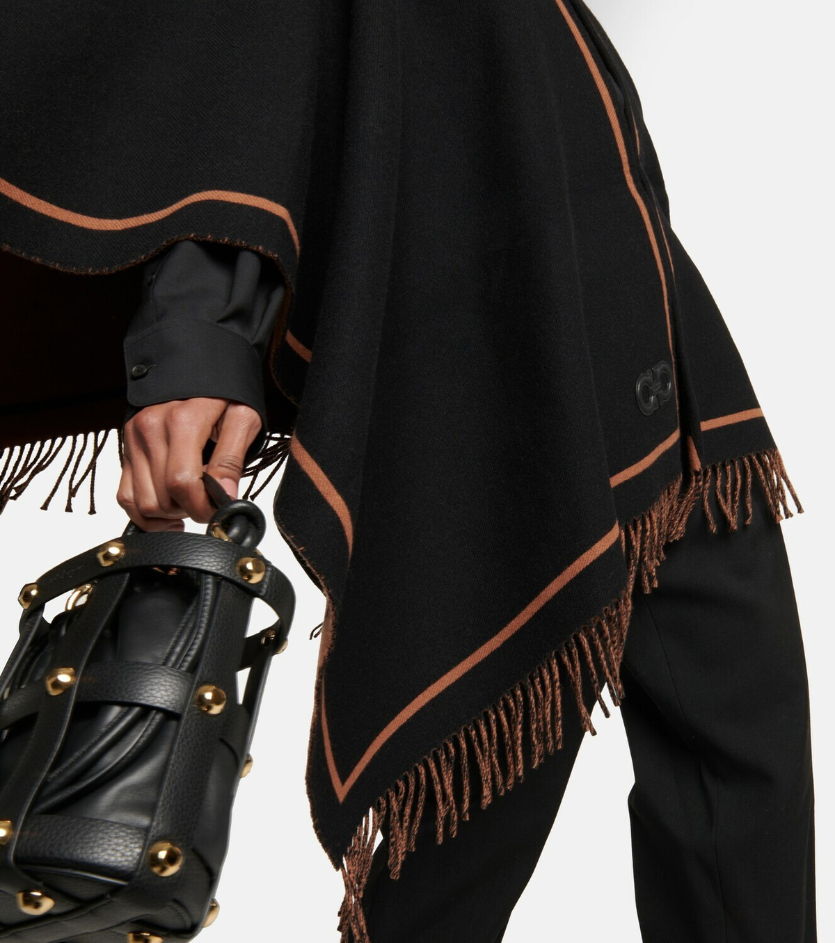 Ferragamo - Gancini wool and cashmere cape Salvatore Ferragamo