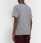 nanamica - Striped Cotton and COOLMAX-Blend Jersey T-Shirt - Blue