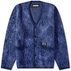 Neighborhood Men's Mohair Cardigan in Blue