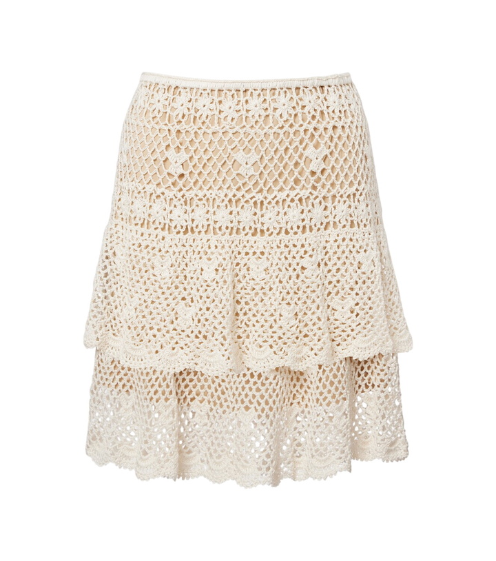 Photo: Anna Kosturova Florence crochet cotton miniskirt