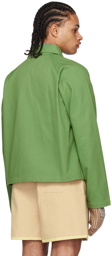 Bode Green Cropped Jacket