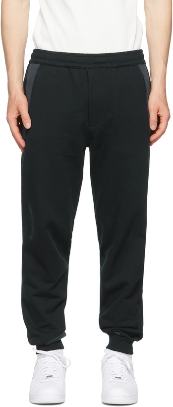 Photo: Helmut Lang Black & Navy Panel Lounge Pants