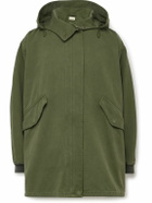 The Row - Kemet Oversized Cotton-Canvas Hooded Jacket - Green